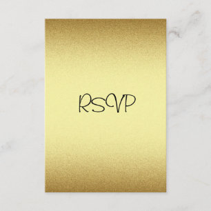 Placa de resposta RSVP Todos os eventos Elegantes 