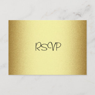 Placa de resposta RSVP Todos os eventos Elegantes 