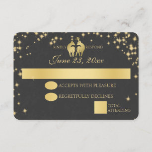 Placa de resposta Starry Night Buck and Doe