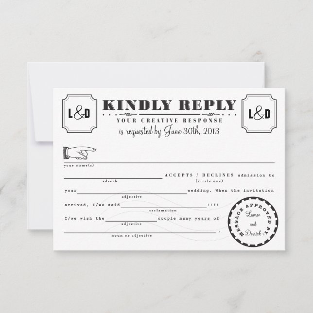 Placa de resposta Telegram Libs preto e branco (Frente)