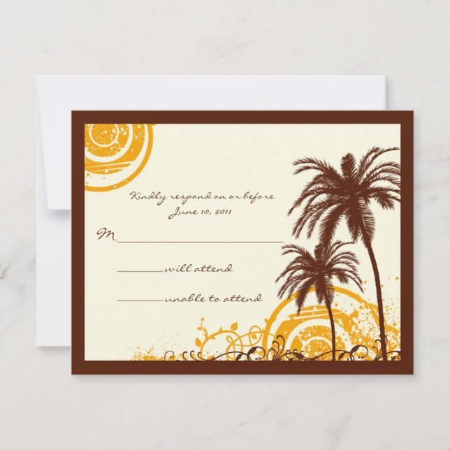 Placa de Resposta Themed Beach (Frente)