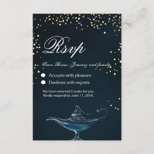 PLACA DE RSVP ALADDIN