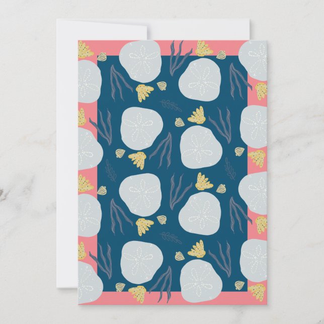 Placa de Saudação Desenhada à Mão de Praia (Frente)