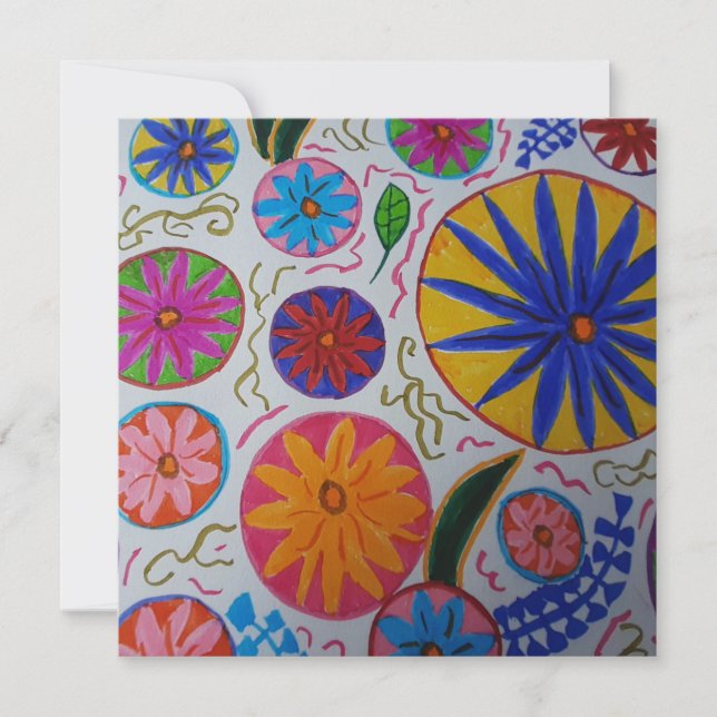 Placa de Saudação Floral Moderna (Frente)