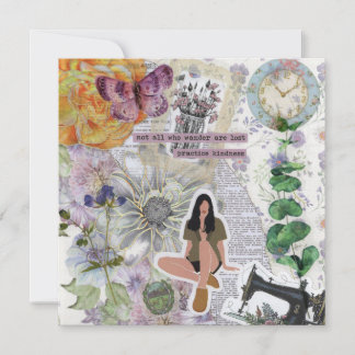 Placa de saudação plana de gentileza prática