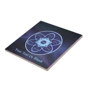 Placa de Seder Fractal Azul