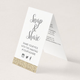 Placa de Sinalização de Hashtag de Partido Glitter