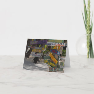 Placa de Sinalização Rum Point Grand Cayman Cartão