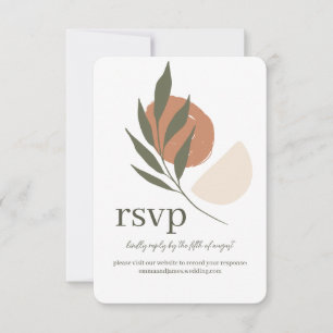 Placa de Site de Casamento RSVP de Resposta de Boh