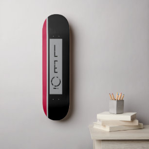 Placa de skate de Cinzas Vermelhas Pretas Personal