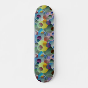 Placa de skate de círculos flutuantes