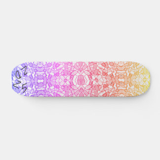 Placa de skate de vidro personalizada multicolorid