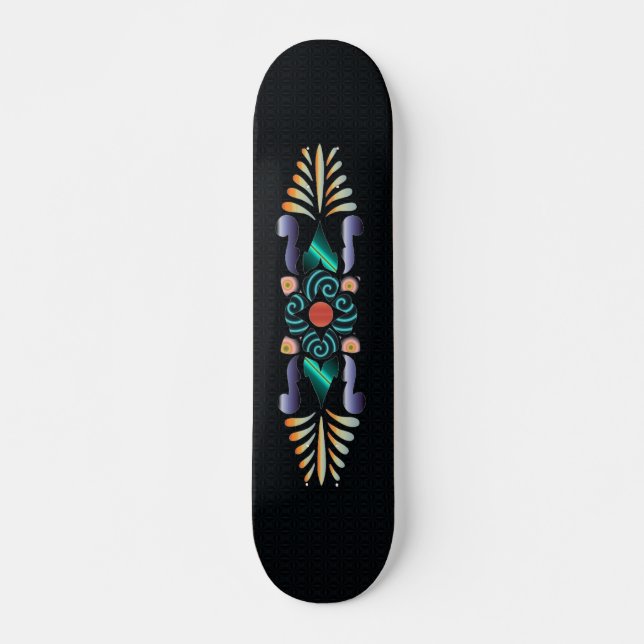 Placa de skate floral (Frente)