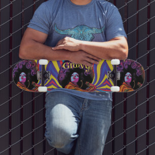 Placa de skate Retro Groovy