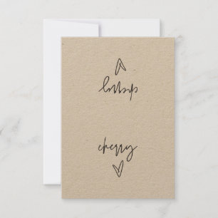 Placa de talento da etiqueta de Comida de Cherry