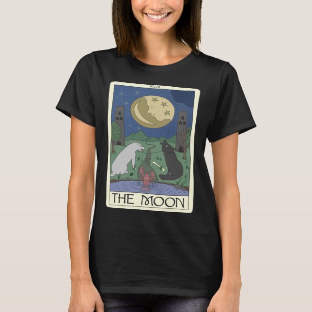 Placa De Tarot A Lua XVIII Refletor Pullover Hoodi (Frente)