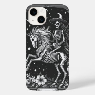 Placa de Tarot do Skeleton Rodando Unicorn