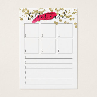 Placa de Testador - Cartão de Batom - Muitos Taman