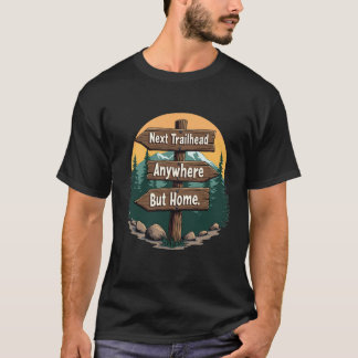 Placa de Trilha do Parque Nacional Retro Camisa de
