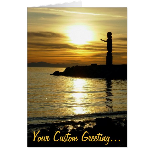 Placa de Vazio de Paisagem Sunset Belos Cartões Im (Frente)