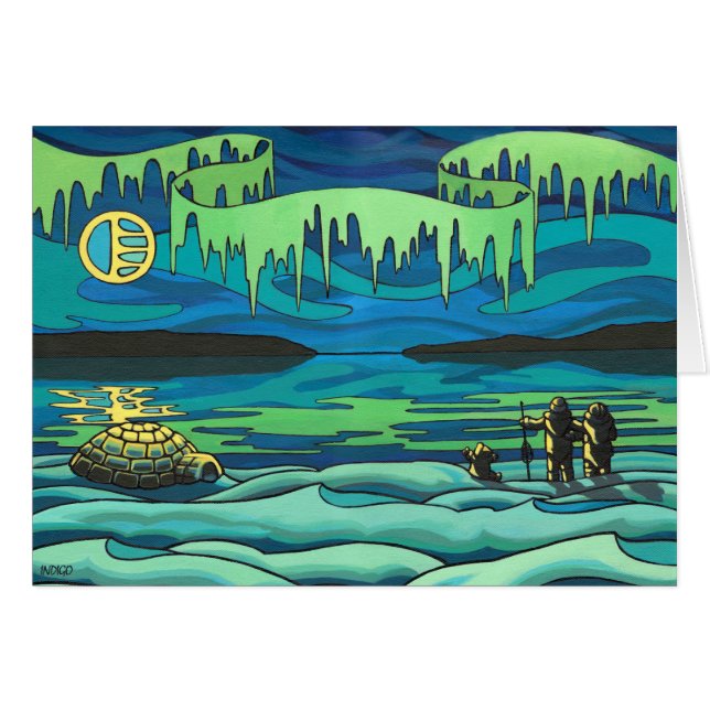 Placa de Vazio para pintura árctica - Cartões Impr (Frente Horizontal)