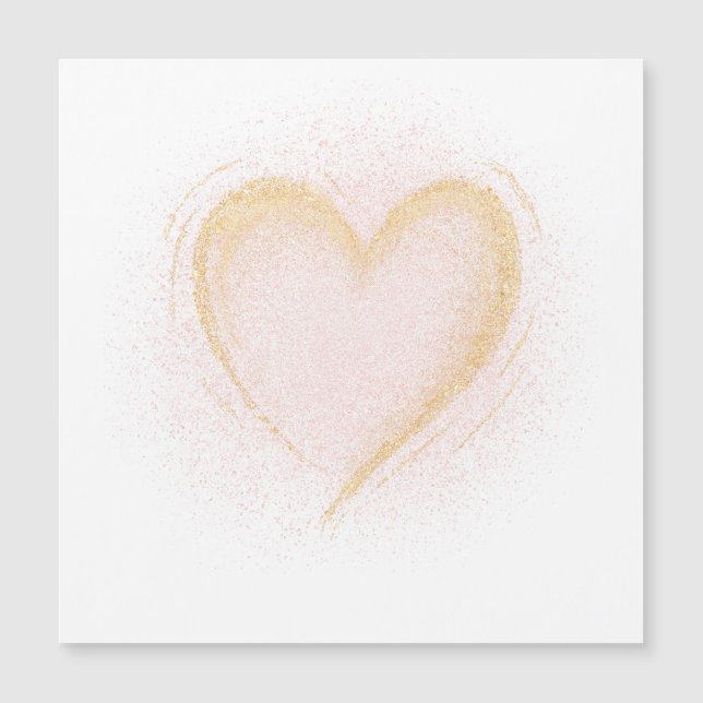 Placa de Vazio Sparkly Heart (Frente)
