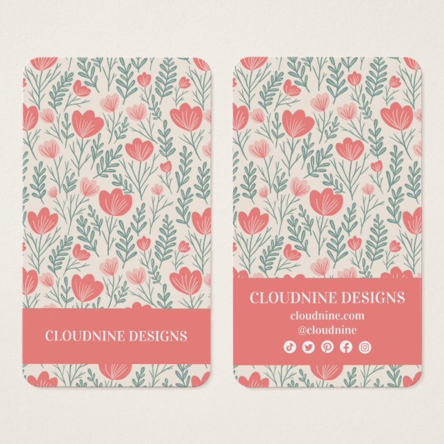 Placa de Vídeo Colar Floral Com Vista A Jogo Rosa (Frente & Verso)