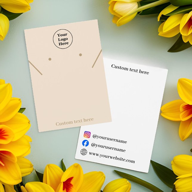 Placa de vídeo com colar bege simples (Criador carregado)