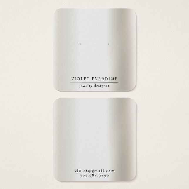 Placa de vídeo com gravação de tipografia mínima s (Frente & Verso)