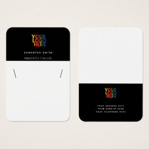 Placa de vídeo de colar branco preto para empresa