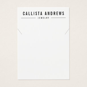 Placa de vídeo de colar branco preto simples