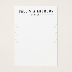 Placa de vídeo de colar branco preto simples