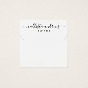 Placa de vídeo de colar com script branco preto s