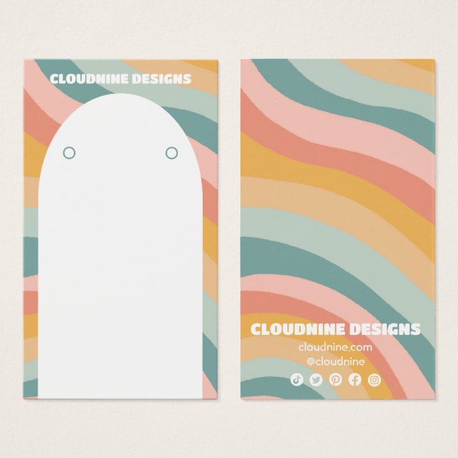 Placa de vídeo de colar de colar do arco-íris (Frente & Verso)