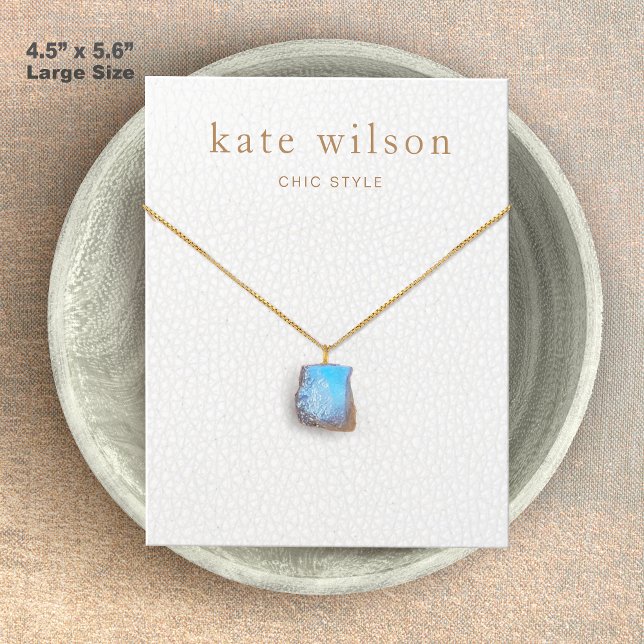 Placa de vídeo de colar de couro branco grande (im (Criador carregado)