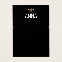 Placa de vídeo de colar preto de abelhas Dourada m