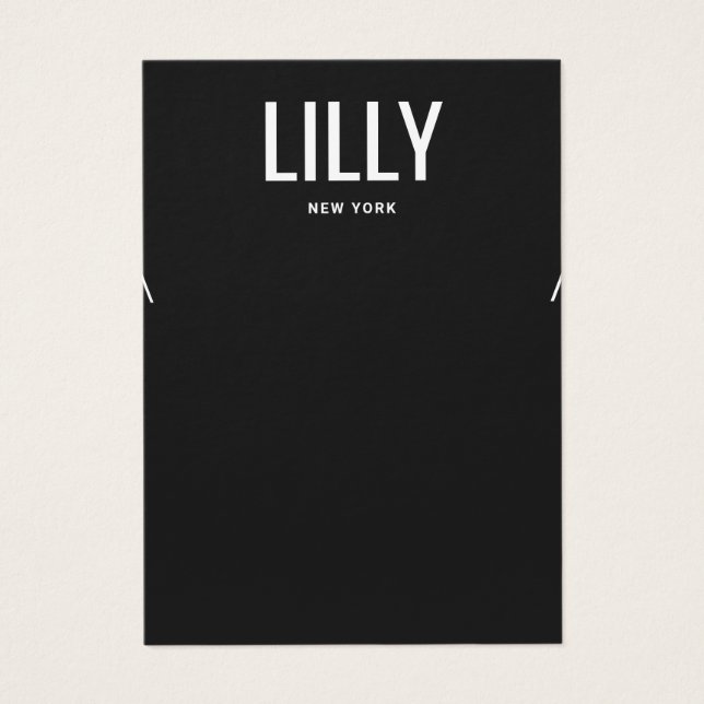 Placa de vídeo de colar preto moderno simples (Frente)