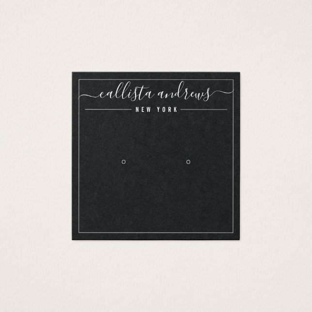 Placa de vídeo de gravação cursiva de papel preto  (Frente)