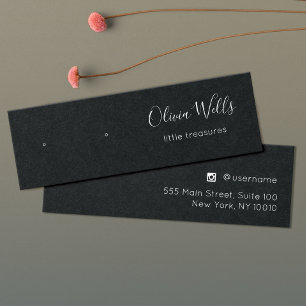 Placa de vídeo de joalharia com anel preto pequen