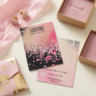 Placa de vídeo de joalharia de luxo brilhante rosa