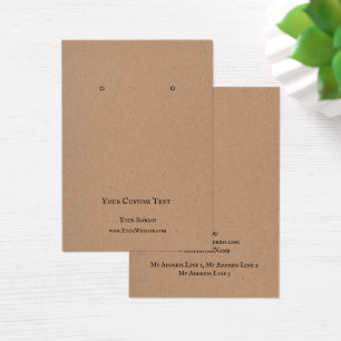 Placa de Vídeo de Joalheiro, Rustic Brown Kraft