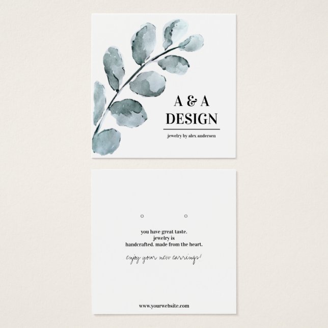 Placa de Vídeo de Joia de Folha de Água (Frente & Verso)