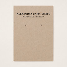 Placa de Vídeo de Joias Feitas à Mão Rustic Kraft