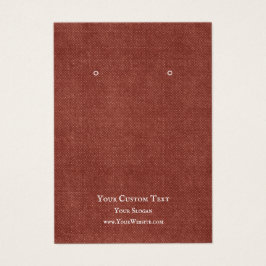 Placa de Vídeo de Joias, Rustic Red Kraft