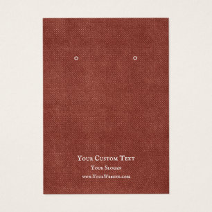 Placa de Vídeo de Joias, Rustic Red Kraft