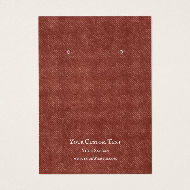 Placa de Vídeo de Joias, Rustic Red Kraft (Frente)