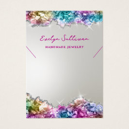 Placa de vídeo do colar de cristais iridescentes