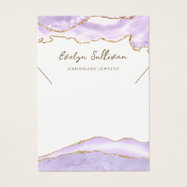 placa de vídeo do colar de lavanda agate