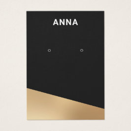 Placa de vídeo Dourada para joias preto moderno