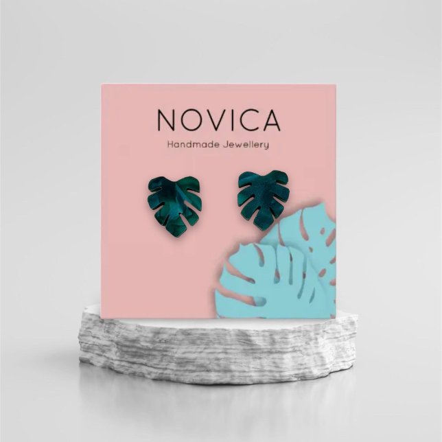 Placa de vídeo elegante com capa de folhas monster (Criador carregado)